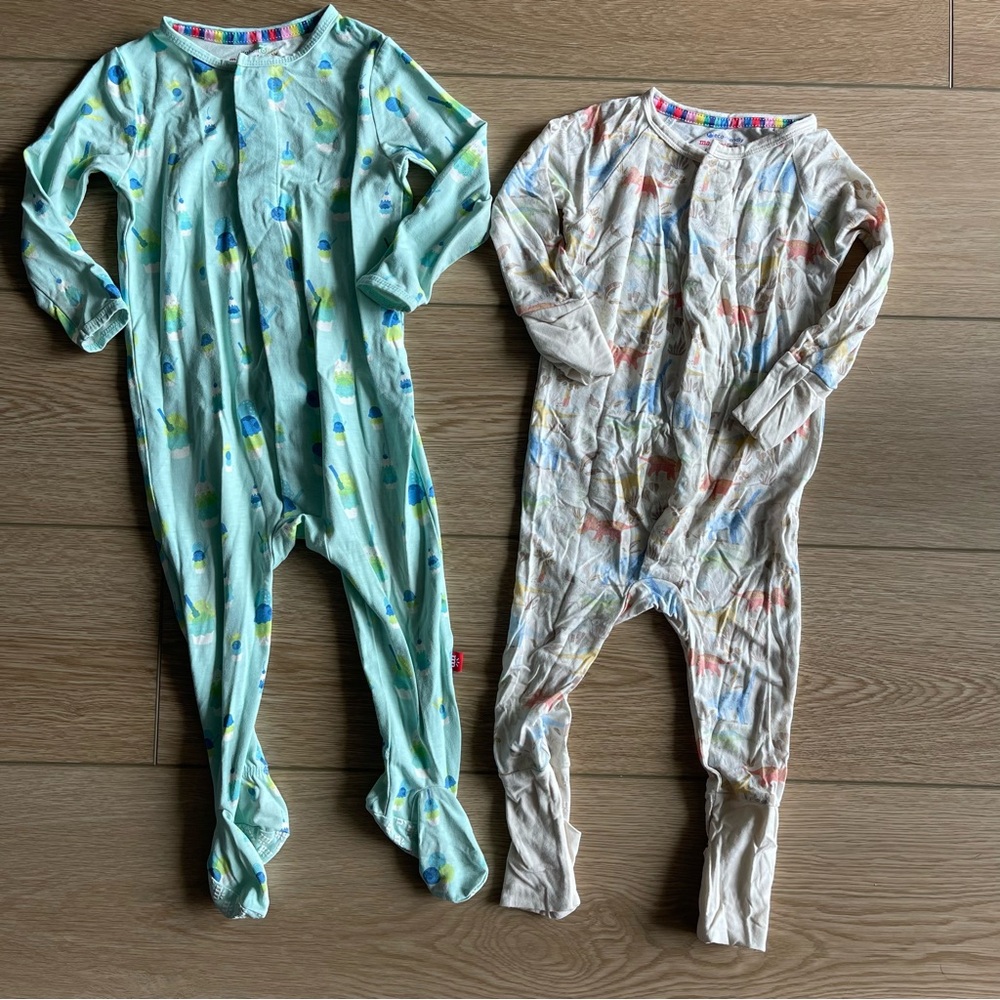 Magnetic Me 9-12M One Piece Pajamas - Multicolor